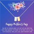 thumbnail image 2 of Mother's Day Jewelry For Mom, Mother's Day Necklace, Gift for Mom, Mother's Day Jewelry Gifts, Mother's Day Necklace, with Gift Box [Silver and Gold Cube, No Personalized Blue-Purple Card], 2 of 3