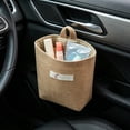 thumbnail image 6 of Small Cotton Linen Hanging Storage Basket, Washable Wall Mounted Organizer Bag, Practical Container for Kitchen, Bathroom and Household Sundries Arrangement, 6 of 7