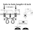 thumbnail image 6 of LED Bathroom Faucets for Sink 3 Hole Bathroom Sink Faucet 2 Handle Bathroom Sink Faucets Waterfall Widespread Faucet with 2 Handle Chrome Bath Taps, 6 of 8