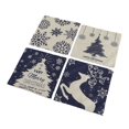 thumbnail image 2 of Uds. Fundas de almohada navideñas 45x45cm ciervo copo de nieve muñeco de nieve cómodas fundas de almohada navideñas de lino suave para el sofá del hogar 03, 2 of 5