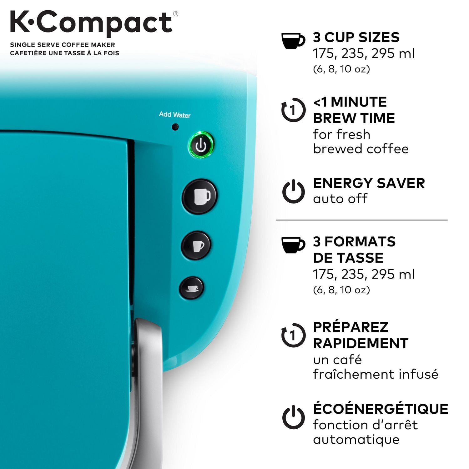 Keurig K-Compact Single Serve K-Cup Pod Coffee Maker