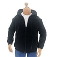 thumbnail image 1 of Vogacara de acción chaqueta con capucha DIY Prop cremallera abrigo masculino accesorios de ropa Muñecas y casas de muñecas Negro, 1 of 6