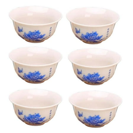 

Panda Superstore PF-HOM367125011-DORIS02111-RP 30 ml Chinese Kungfu Handmade Porcelain Japanese Mini Tea Bowl White - Pack of 6