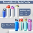 thumbnail image 5 of Lid for Owala Freesip, Compatible with Owala Cup 16oz 24oz 32oz 40oz, One Button Water Bottle Top Lid Replacement Accessory, Leakproof, BPA-Free, 5 of 14