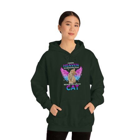 Familyloveshop LLC Cat With Angel Wings In Heaven Shirt, Memorial Cat Gift, Memorial Cat Mom Shirt