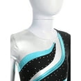 thumbnail image 7 of Alvivi Kids Girls Long Sleeve Gymnastics Leotards Color Block Dance Athletic Jumpsuit A Blue 14, 7 of 7