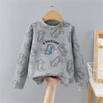 thumbnail image 2 of Atogsazn Kids Boys Fleece Sweatshirt Childrens Dragon Printed Long Sleeve Sweatshirts Pullover Fall Clothes Gray 4-5 Years, 2 of 6