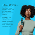 thumbnail image 4 of ALODIA Nourish & Heal Raw Organic Black Soap for Dry Scalp & Gentle Hair - Lavender & Spearmint Infused African Liquid Black Soap Wash - Gently Remove Buildup on Scalp & Strands - 8 oz, 4 of 13