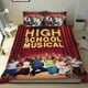 thumbnail image 1 of High School Musical Conjunto de sábanas temático, trío de piezas, cómodo y amigable con la piel, diseño único, regalo de decoración para el hogar para familiares, amigos y fans,135cm *200cm, 1 of 6