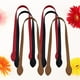 thumbnail image 5 of BRIGHTFUFU Manijas de bolsas de cuero de 6 piezas de 6 piezas Correa de bolso de bolso duradero Cinturón de bolso para mujeres rojo+negro+amarillo marrón, 5 of 7