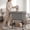 Gray, variant on BGTREND 130L Rolling Laundry Cart with Storage Shelf, Metal Frame Clothes Hamper with Removable Bag, 4 Casters with 2 Brakes, Utility Carts, Beige