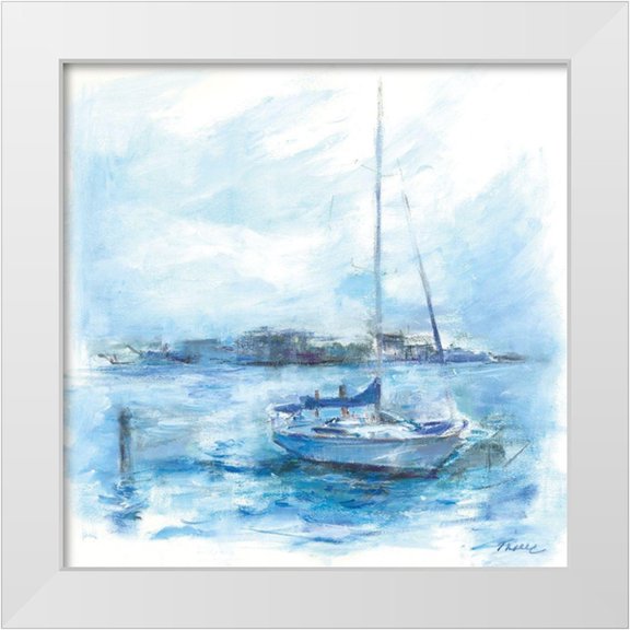 Owen-Cullimore, Tracy 12x12 White Modern Wood Framed Museum Art Print Titled - Serenity Sloop