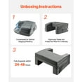 thumbnail image 2 of VEVOR Coussin de Lecture Coussin de Bureau pour les Genoux avec 2 Poches et Porte-Gobelet Tissu Lavable, 2 of 9