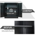 thumbnail image 5 of BESFUR Garage Cabinet, 36" Metal Storage Cabinet with Locking Doors and Shelves, for Home Office, Garage and Utility Room, 5 of 15