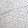 thumbnail image 2 of Collections Etc Luxurious Medallion Chenille Fringe Border Bedspread, 2 of 5