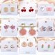 thumbnail image 2 of 2023 Pendientes Espiral Rosa De Gota Para Las Mujeres Perlas Colgantes Hikaw Piercing Set De Hipoalergénico No Tarnish Perla Conjunto De Joyería, 2 of 4