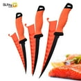 thumbnail image 3 of Fish Fillet Knife Fixed-Blade Fishing Knife Curved Boning Knife with Sheath Cover and Saver Lock with Non-Slip Handles, 3 of 7
