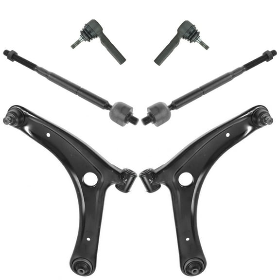 TRQ Control Arm Ball Joint Tie Rod End Suspension Kit Set of 6 for Jeep Dodge PSA58848