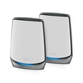 thumbnail image 1 of NETGEAR Orbi Sistema de red de malla WiFi 6 tribanda para todo el hogar (RBK852) - Enrutador con 1 extensor satelital - Funciones de seguridad - Cobertura de hasta 5000 pies cuadrados, 100 dispositivo, 1 of 5