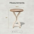 thumbnail image 2 of Mesa auxiliar decorativa COZAYH Rustic Farmhouse Cottagecore White, 2 of 9