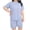 Blue#10, variant on Jinhomg Women's Plus Size Solid Short Sleeve Lounge Set Oversized Top and Biker Shorts Pajama Set Gray XXL