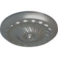 thumbnail image 3 of Ekena Millwork 12 1/4"OD x 2 1/4"P Flower Spiral Ceiling Medallion (Fits Canopies up to 2"), Hand-Painted Silver, 3 of 8