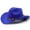 Blue, variant on Kids Western Cowboy Hat for Boys Girls Sun Adjustable Fit Toddler Headwear Adventures Clothes