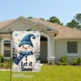 thumbnail image 2 of JOOCAR Let It Snow Snowman Garden Flag for Winter Christmas Home Outdoor Garden Yard Door Decor 12x18 inch, 2 of 5