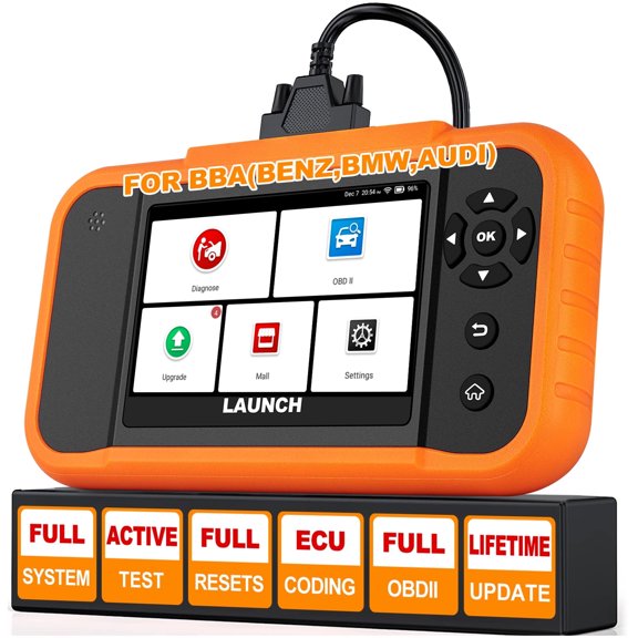 LAUNCH Creader Elite 2.0 BBA Bi-directional OBD2 Scanner For BMW,Mercedes-Benz,VW Audi,Maybach,Mini,RollsRoyce, Full System with Full Functions,Battery Register