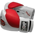 thumbnail image 3 of The Champ Fight Gear Alpha Series Boxing Gloves with Wrist Support for Boxing Kickboxing Muay Thai Training or Sparring Punching Bag Mitts,Red/White, 8Oz, 3 of 5