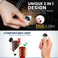 thumbnail image 3 of Afinador de guitarra 2 en 1 Jyker USA JGTP18, pantalla LED digital, 3 of 9
