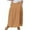 Orange, variant on HAiming Women's Elastic Waist Pleated Skirt 2025 Plus Size Summer Casual Loose Mid Length Skirt Dress with Pocket