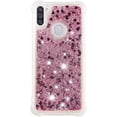 thumbnail image 3 of Compatible with Samsung Galaxy A11 Case Glitter Liquid Cute Clear Phone Case Floating Quicksand Shockproof Protective Bumper Silicone Soft TPU Case for Samsung Galaxy A11 Love Rose YB, 3 of 14