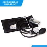 Primacare DS-9181-BKWM Professional Aneroid Sphygmomanometer and Sprague Rappaport Stethoscope, Manual Blood Pressure Kit with Cuff and Carrying Case, Black