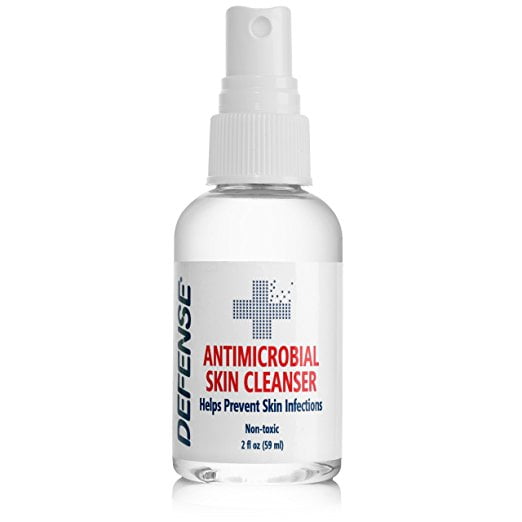 Defense Antimicrobial Skin Cleanser 2oz Spray on Wounds and Scrapes