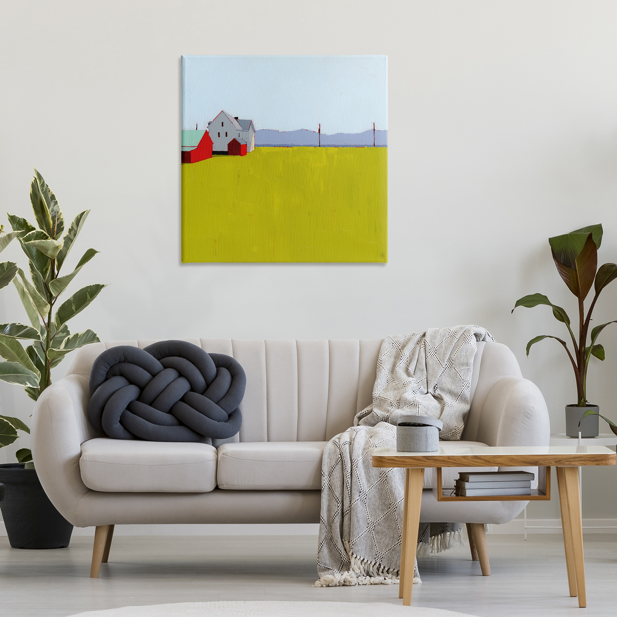 Farmhouse & Shed Landscape Canvas Wall Art, design by Ruth LaGue