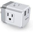 thumbnail image 1 of Outlet Extender Power Strip Cruise Approved Upoy, Multi Plug Outlet with Dual USB Port Total 3.1A, Wall Outlet Adapter 1875W, Outlet Plug Splitter 3 Sided。, 1 of 7