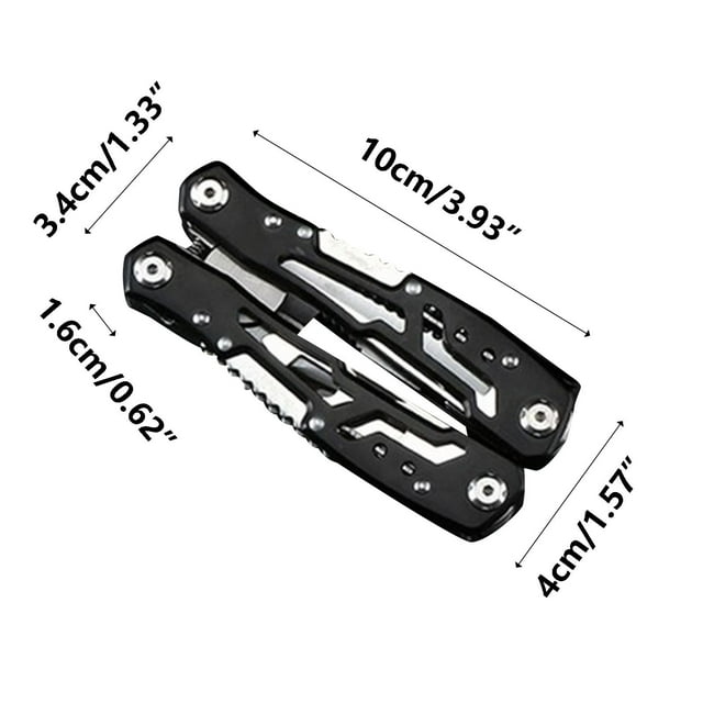 Pliers Tool Set Multi Functional Locking Function Pointed Nose Pliers, Outdoor Emergency All Steel Folding Maintenance Tool, Knife Pliers Locking Pliers Set