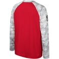 thumbnail image 3 of Youth Colosseum Red/Camo Wisconsin Badgers OHT Military Appreciation Dark Star Raglan Long Sleeve T-Shirt, 3 of 4