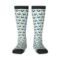 thumbnail image 2 of Lsque Roosters And Plants Printed Crew Socks Men's Women's LightWeight Thin Casual Calf Socks ,Knee High Socks,Cotton Socks, 2 of 9