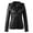 Black, variant on 2026 Women's Leather Jacket, Belt Slim Suit, Stand Collar Coat, Motorcycle Style Outerwear