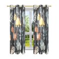 thumbnail image 7 of Yayeee Window Curtains Light Filtering 63"x52" Grommet Panel Pair Home Living Room Decor, Orange Dinosaur, 7 of 7