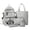 149-Grey, variant on Utility Color Block 5 Piece Backpack Set Multi Compartment Adjustable Buckle Waterproof Teen Back To School Travel Bookbag Kit