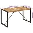 thumbnail image 4 of vidaXL Dining Table 140x70x75 cm Solid Mango Wood, 4 of 5