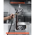 thumbnail image 5 of VEVOR Commercial Electric Meat Bandsaw, 1100W Bone Sawing Machine with 12.4" x 18.1" Workbench, 0-4.3" Cutting Thickness, 7 Extra Replacement Blades, for Cutting Bone, Frozen Meat, Pork, Beef & Ribs, 5 of 9