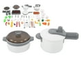 Kids Kitchen Playset Cooking Pretend Play Toy DIY Sound Effect Child Cookware Set