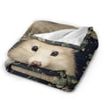 thumbnail image 4 of Vintage Possum Blanket ,Retro Opossum 80x60, 4 of 6