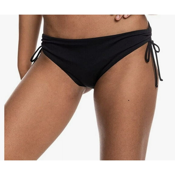 Roxy Women's Solid Beach Classics Hipster Swimwear Black Size Medium