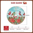 thumbnail image 4 of Kll Birds Christmas Tree Skirt 36",Party Decorations Farmhouse For Christmas Decorations Holiday Party, 4 of 8