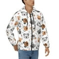 thumbnail image 4 of Zip Up Hoodies for Men - Cute Koala Stars Doodle Long Sleeve Comfrt Men'S Fashion Hoodies & Sweatshirts, Jackets for Men Hoodies Pullover Clothing Clothes with Pouch, 4 of 5